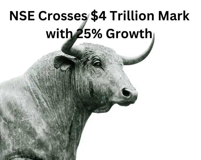 Alt Text: Indian Stock Market achieves historic milestone, surpassing $4 trillion valuation, marking significant global financial growth.