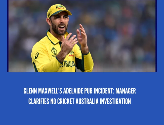 Glenn Maxwell playing cricket for Australia.
