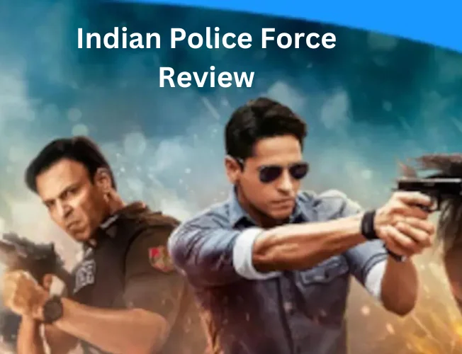Indian Police Force web series poster featuring Sidharth Malhotra, Shilpa Shetty, and Vivek Oberoi.