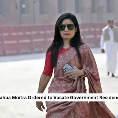 Mahua Moitra faces eviction from her government residence after her expulsion from the Lok Sabha in 2023.