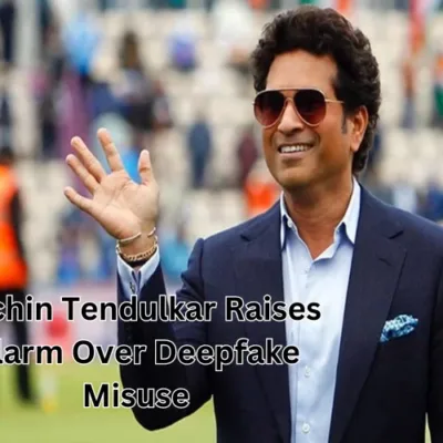 Sachin Tendulkar expressing concern about the misuse of deepfake technology on social media, urging vigilance and reporting of such instances.