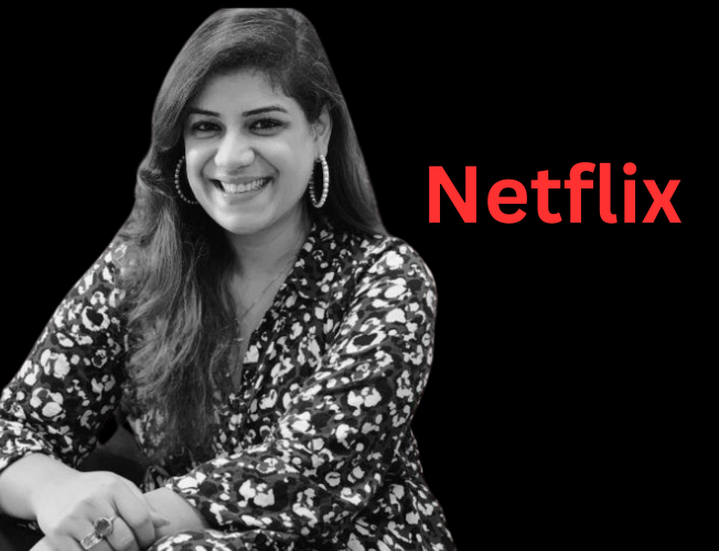 Poornima Sharma, Head of Marketing Partnerships at Netflix India, poses confidently. She is wearing professional attire and smiling, reflecting her leadership role in the streaming industry.