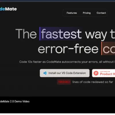 CodeMate's AI programming assistant enhances the coding experience, providing real-time suggestions and bug fixes.