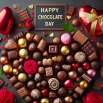 Couple sharing chocolates on Chocolate Day