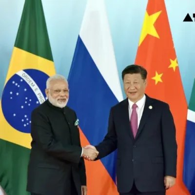 Prime Minister Narendra Modi with Chinese President Xi Jinping