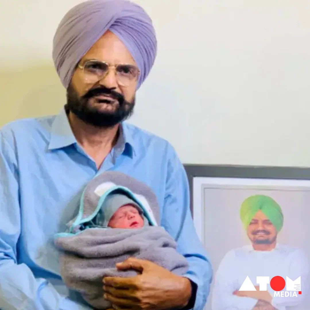 The image depicts Balkaur Singh, the father of renowned Punjabi singer Sidhu Moosewala, contemplating his potential candidacy in the upcoming 2024 Lok Sabha elections, reflecting a notable shift in his pursuits towards political engagement.