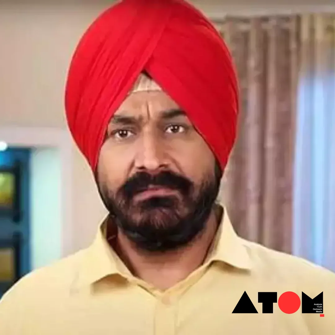 Image depicts Gurucharan Singh, known for portraying the character of Sodhi in the TV serial 'Taarak Mehta Ka Ooltah Chashmah,' who has reportedly gone missing.