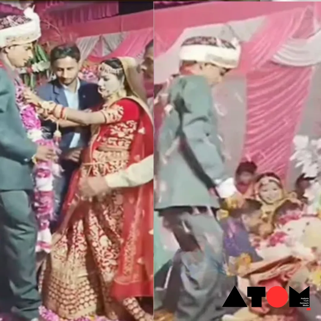 Groom's attempt to garland bride during Varmala ceremony ends in hilarious mishap