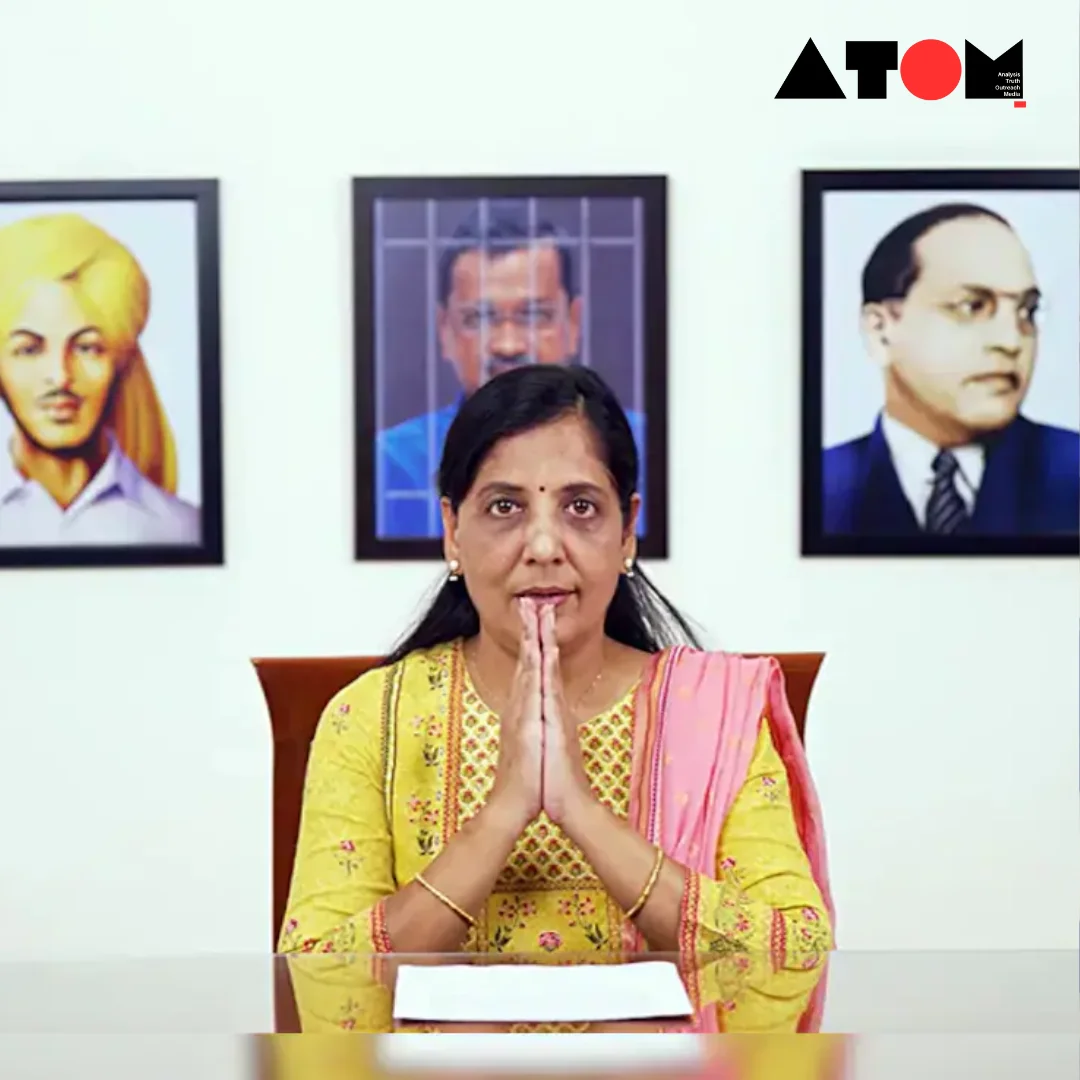 Sunita Kejriwal addresses a digital briefing, conveying messages from Arvind Kejriwal.