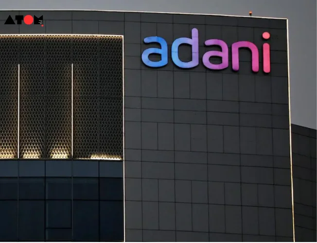 The image showcases the iconic logo of Adani Green Energy, a symbol of its leadership in the renewable energy sector and commitment to sustainable development.