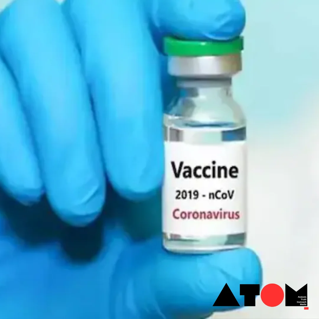 A close-up image of a vial containing the AstraZeneca COVID-19 vaccine alongside a syringe. The image symbolizes efforts to ensure vaccine safety amidst concerns over rare side effects.