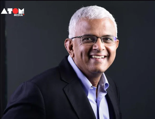 A collage image showing two parts. On the left side, the Modenik Lifestyle logo. On the right side, a professional headshot of LV Vaidyanathan.