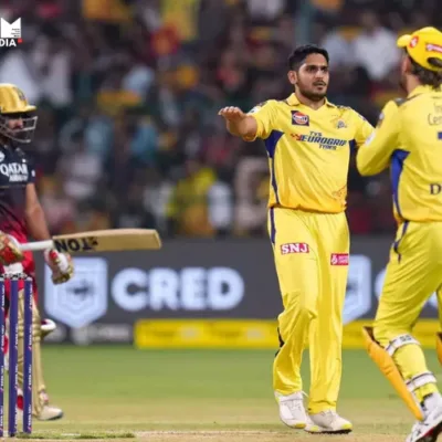 RCB vs CSK players in action during a high-stakes IPL 2024 match.