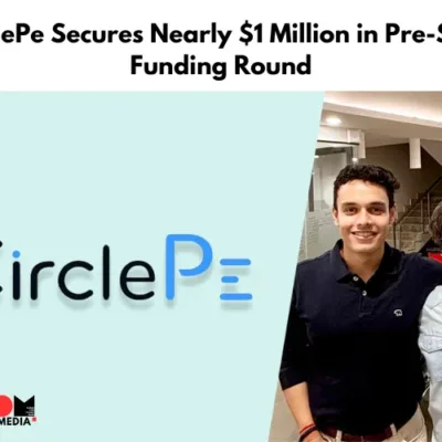 CirclePe logo on a smartphone screen with money symbols representing their zero-deposit solution.