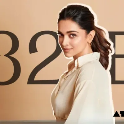 Deepika Padukone using 82°E skincare product