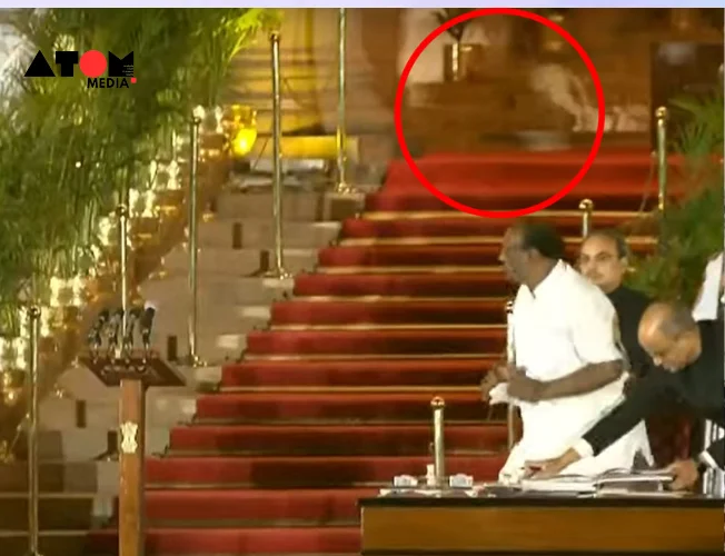 "Mystery animal at Modi's swearing-in ceremony."