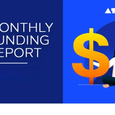 A bar graph showcasing the growth of Indian startup funding in May 2024 compared to previous month