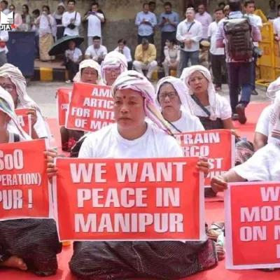 Will Modi Address Manipur Crisis Following RSS Chief's Advice? Opposition Seeks Answers