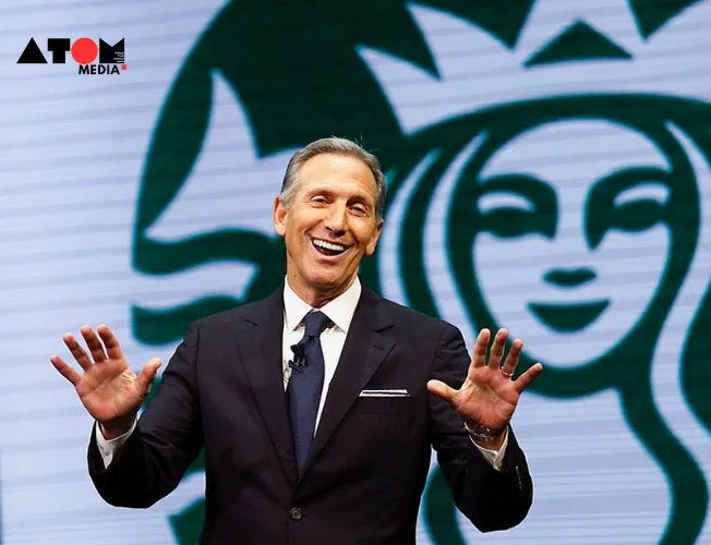 Starbucks ceo addressing the conference