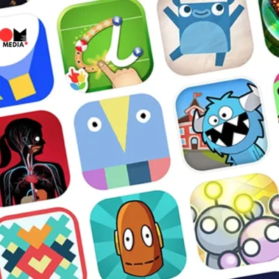 Child playing with the Pok Pok app on a tablet
