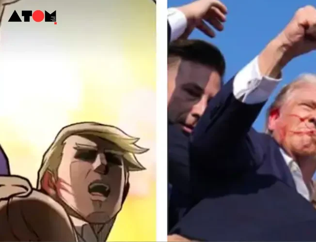 A Japanese anime depicting the assassination attempt on former US President Donald Trump at a Pennsylvania rally has gone viral on Chinese social media. The anime, inspired by 'JoJo's Bizarre Adventure,' features Trump using a "stand" to intercept a bullet, blending real-life events with fiction. The incident, resulting in one