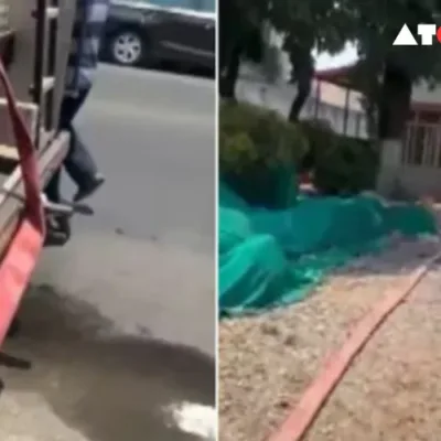 A fire department vehicle is seen filling a water tank at IPS officer Archana Tyagi's Dehradun home in a video that went viral and generated a lot of debate and criticism. The June 15, 2024, incident has sparked concerns about the misappropriation of public funds and favoritism.